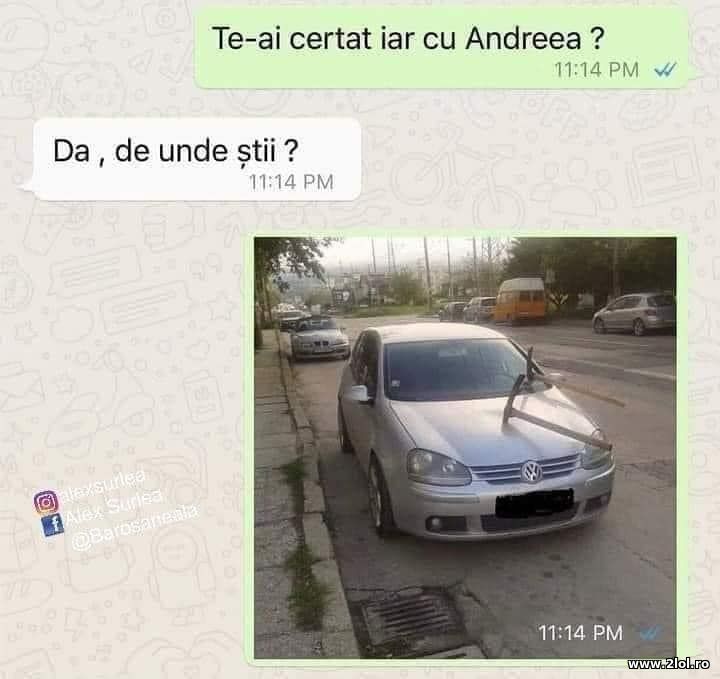 Te-ai certat ia cu Andreea? | poze haioase
