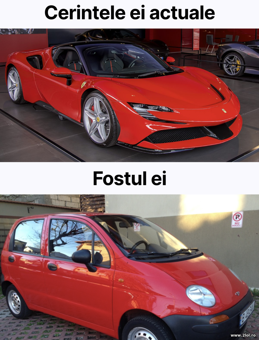 Cerintele ei actuale. Fostul ei | poze haioase