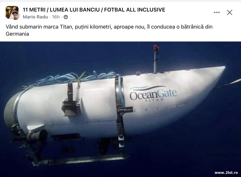 Vand submarin aproape nou | poze haioase