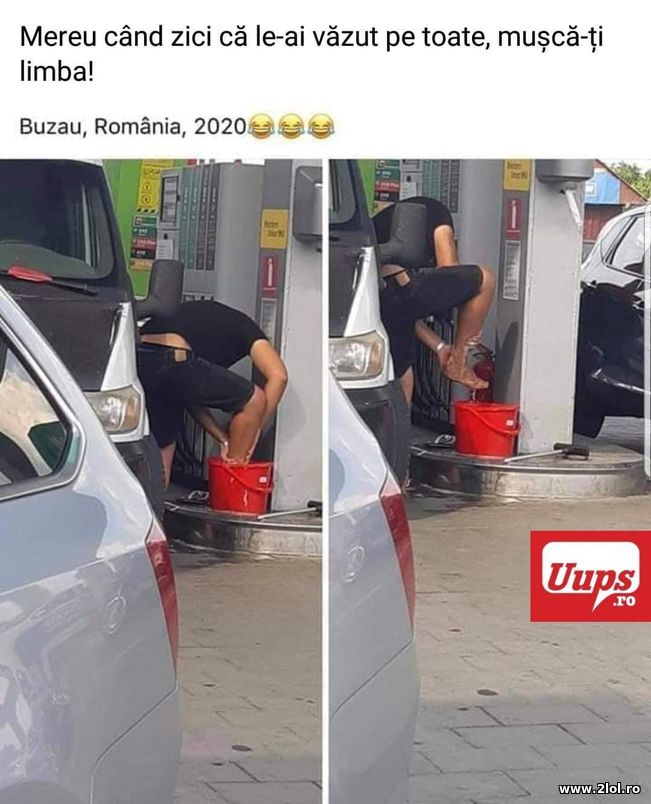 S-a racorit in benzinarie | poze haioase