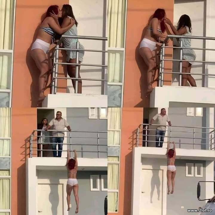 L-a inselat cu o femeie | poze haioase