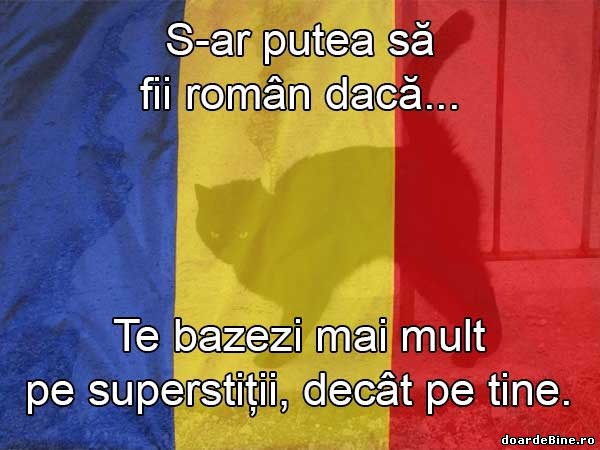 Românii și superstițiile poze haioase