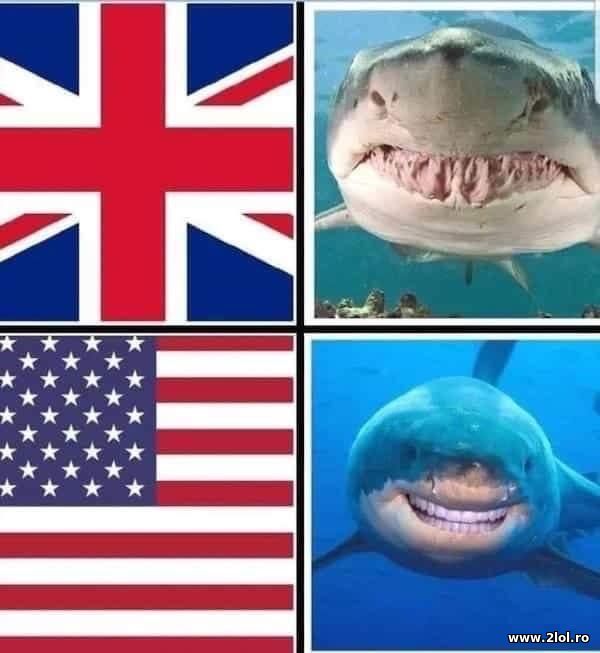 Dintii in Marea Britanie si SUA poze haioase