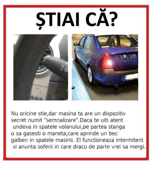 Pentru șoferii care nu semnalizează poze haioase