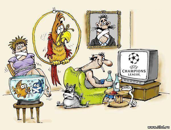 Bărbații, atunci când se uită la fotbal poze haioase