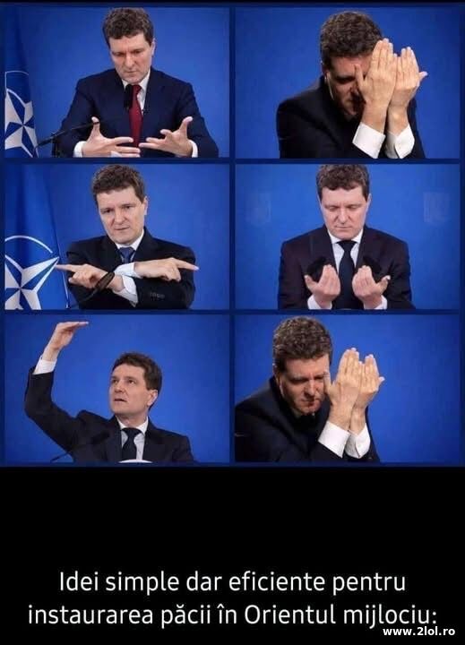 Planul lui Nicusor Dan pentru pace poze haioase