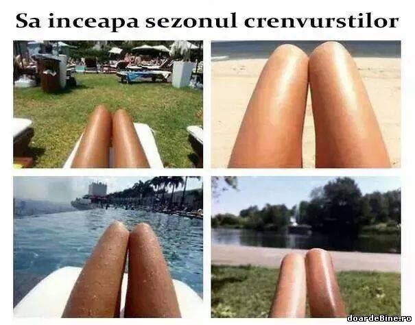 Să înceapă sezonul crenvuștilor poze haioase