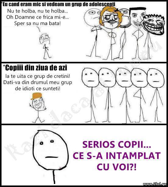 Cum se comportau copii când îi vedeau pe cei mari poze haioase