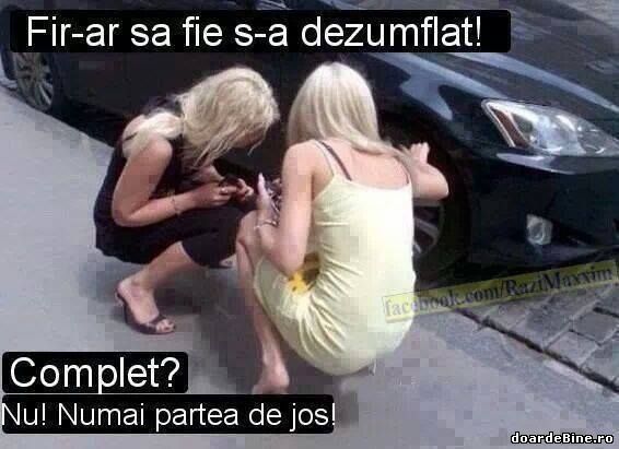 Când o blondă face pană poze haioase