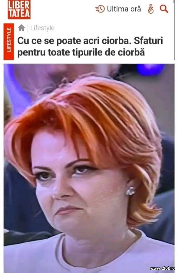 Cu ce se poate acri ciorba poze haioase
