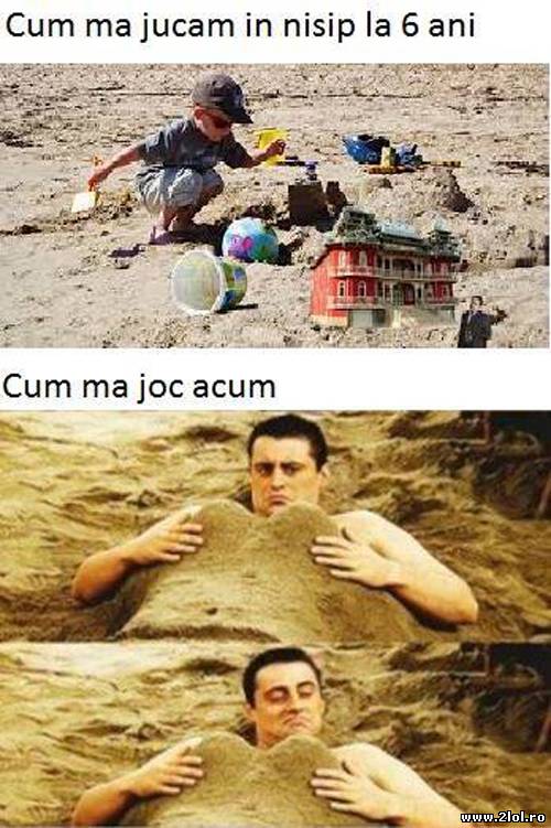 Jucatul în nisip poze haioase