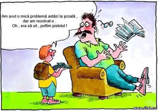 Oare ce problema a avut la scoala? poze haioase