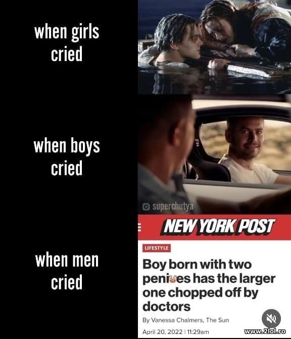 When girls, boys and men cried poze haioase