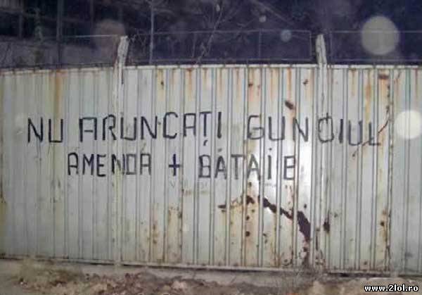 Cum oprești românii să nu arunce gunoi pe stradă poze haioase