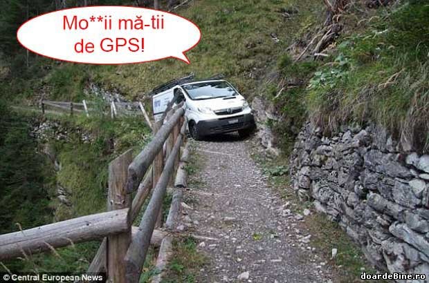 Când te bazezi numai pe GPS poze haioase