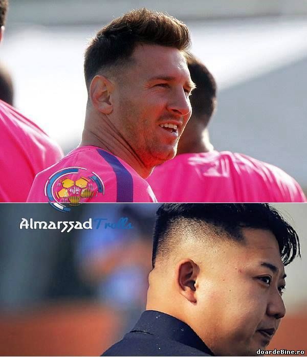 Noua freză a lui Messi poze haioase