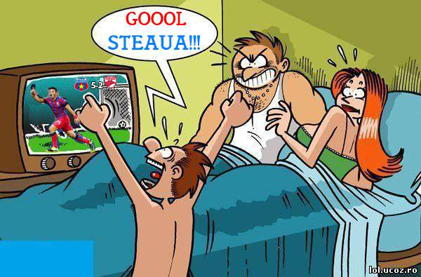 Ce mai contează, când Steaua marchează poze haioase