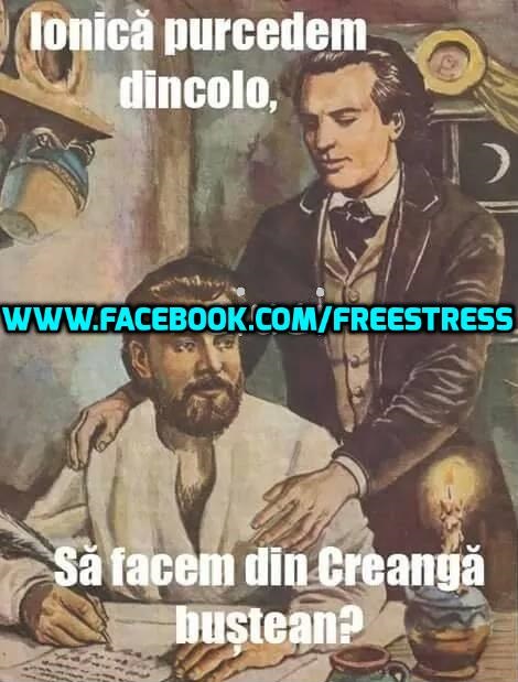 Cranga si Eminescu poze haioase