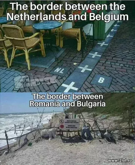 Border between Romania and Bulgaria poze haioase