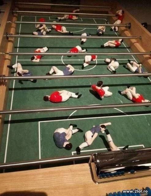 Fotbalul modern - acctidentati toti poze haioase