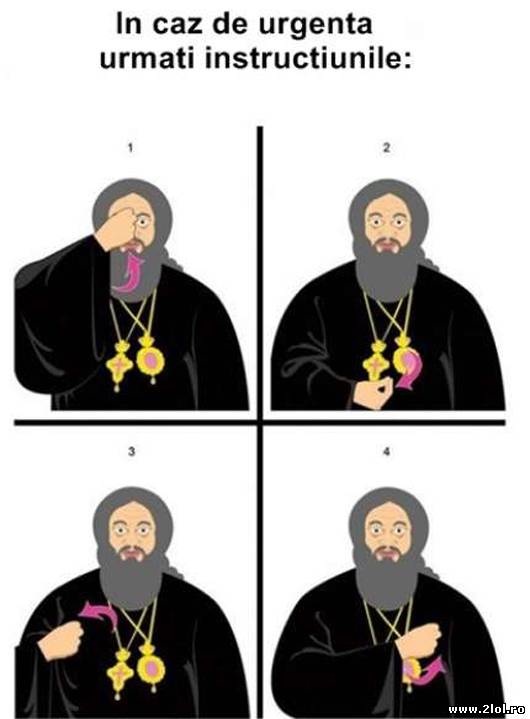 În caz de urgenţă urmaţi instrucţiunile poze haioase