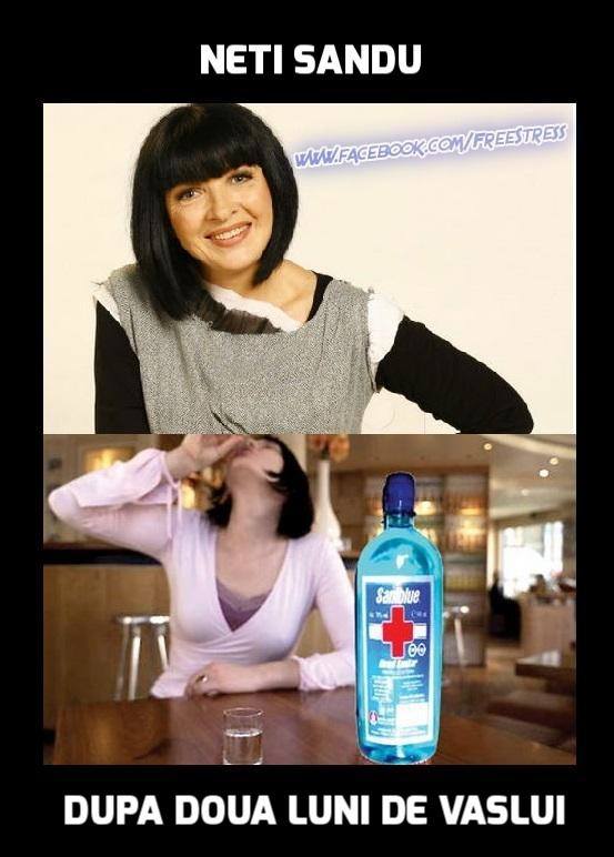 Neti Sandu dupa doua luni de Vaslui poze haioase