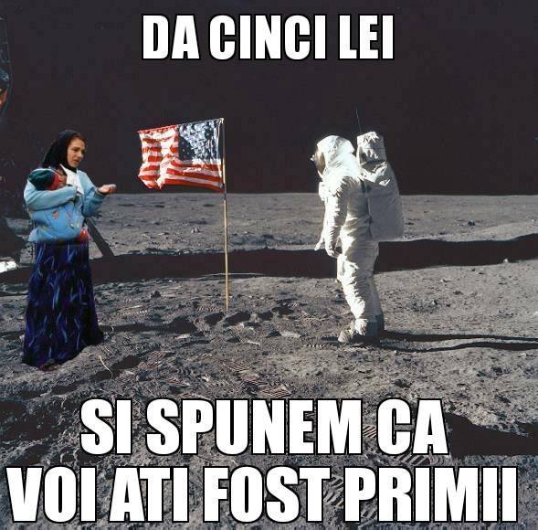 Ei au fost defapt primii oameni pe lună poze haioase