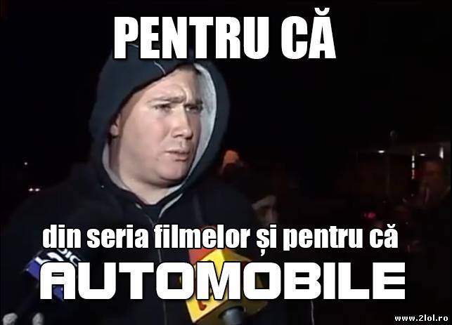 Pentru că automobile poze haioase