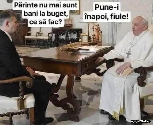 Parinte, nu mai sunt bani la buget poze haioase