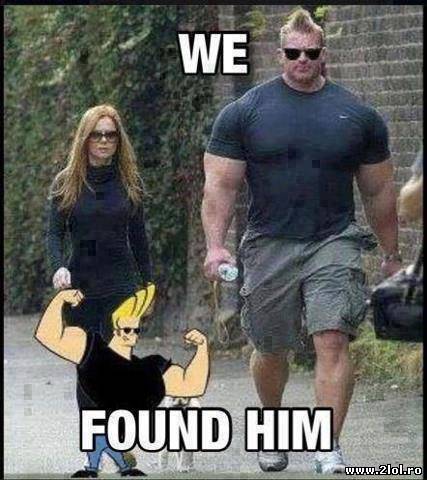 Johnny Bravo există și în viața reală poze haioase