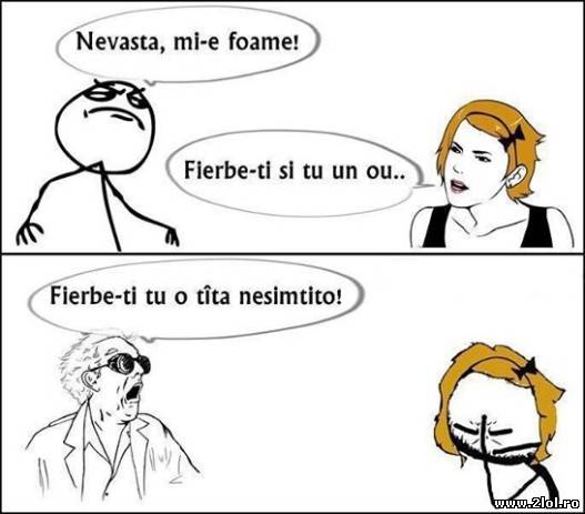 Când bărbatul zice "Nevastă mi-e foame" poze haioase