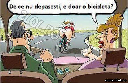 Știe el de ce nu o depășeste poze haioase