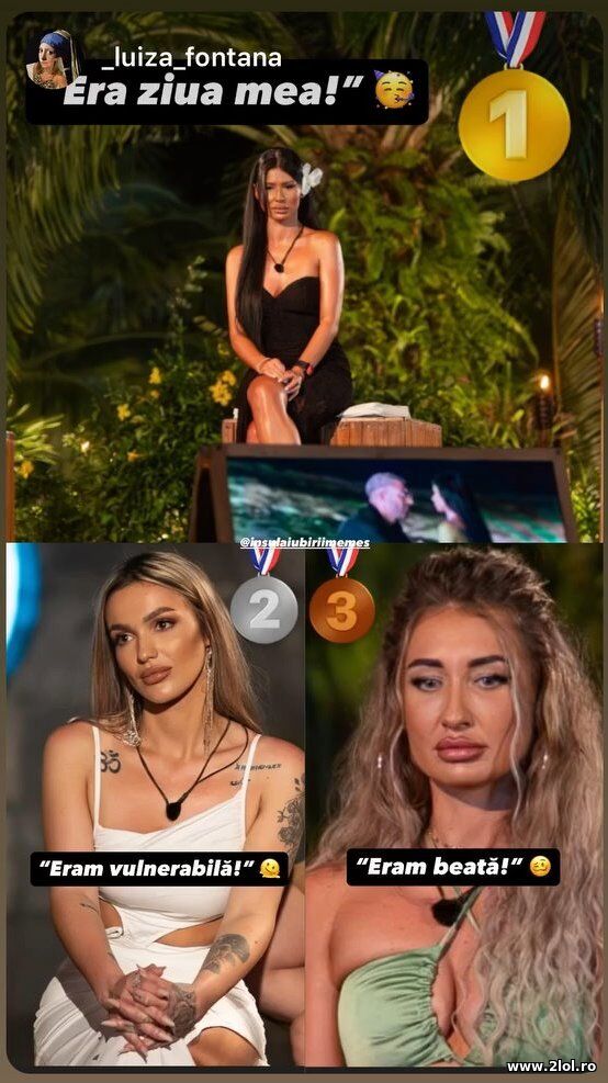 Top 3 scuze de la Insula Iubirii poze haioase