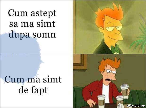 După somn poze haioase