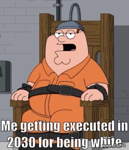 Me being executed in 2030 for being white poze haioase
