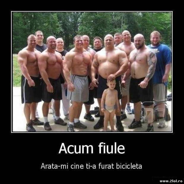 Acum fiule, arată-mi cine ţi-a furat bicicleta poze haioase