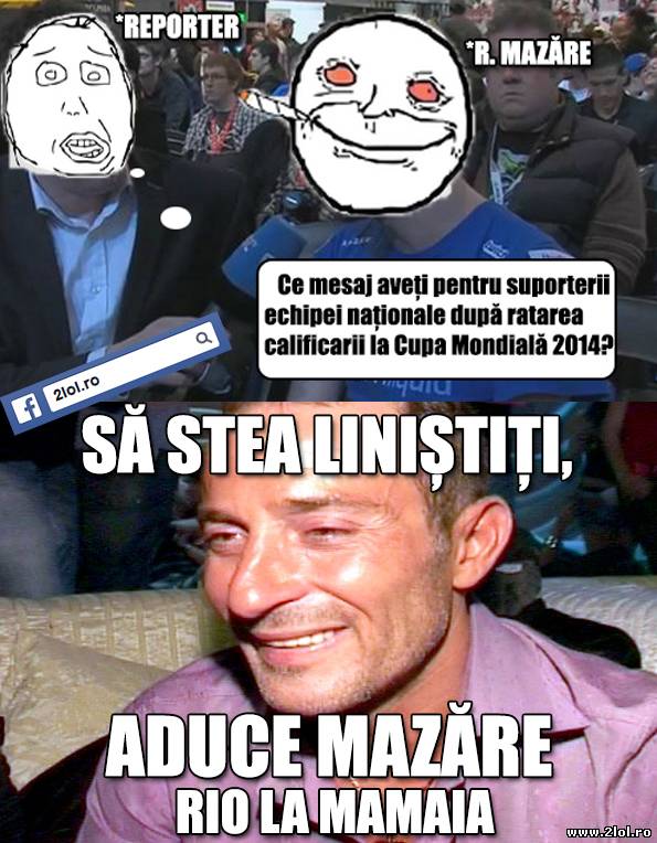 Radu Mazăre liniștește suporterii României poze haioase
