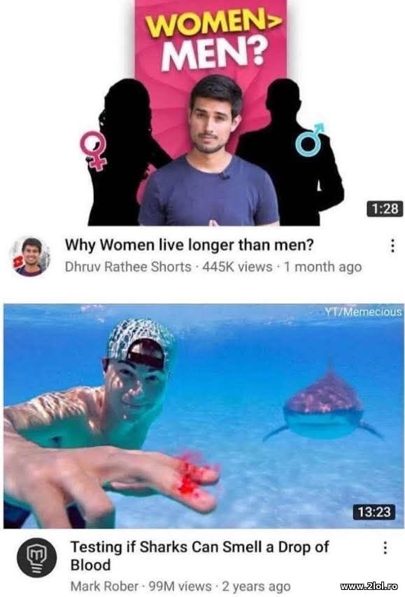 Why women live longer than men? poze haioase