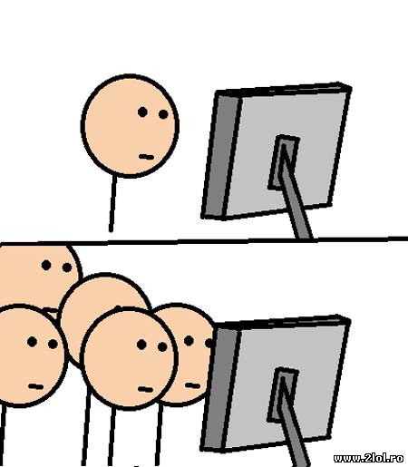 Când te uiți la ceva interesant poze haioase