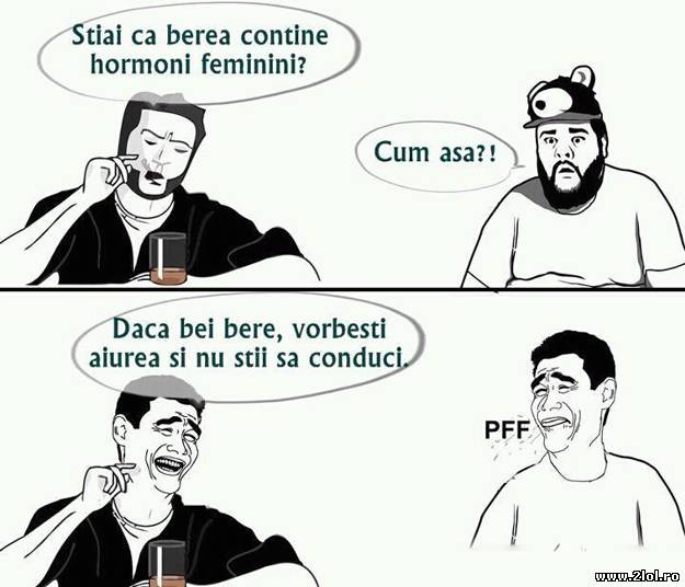 Ştiai că berea conţine hormoni feminini? poze haioase