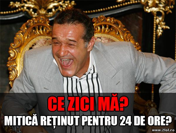 Becali se amuză de reținerea lui Mitică poze haioase