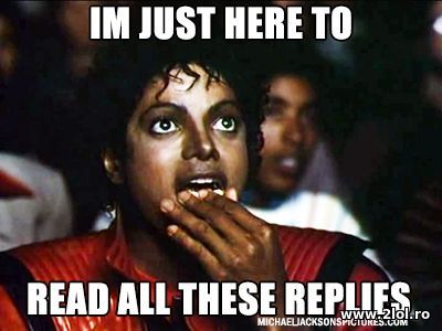 I'm just here to read al these replies poze haioase