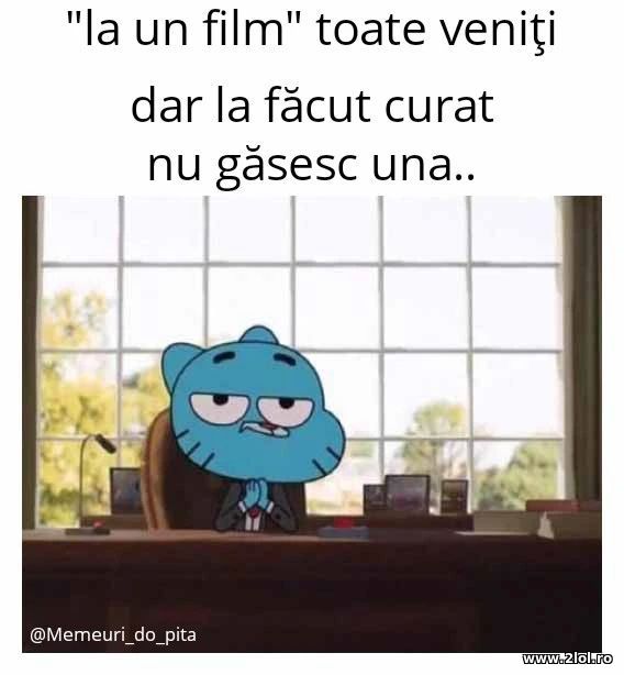 La un film toate veniti dar la facut curat poze haioase