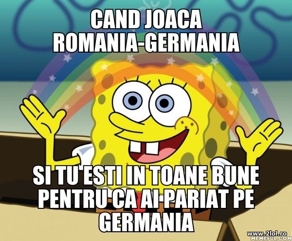 Cand pariezi pe Germania contra Ro, stai linistit poze haioase