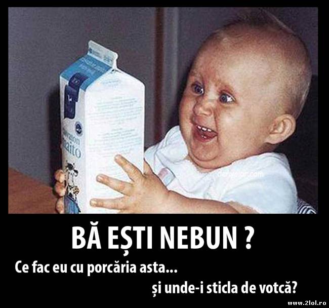 Copiii s-au săturat de lapte poze haioase