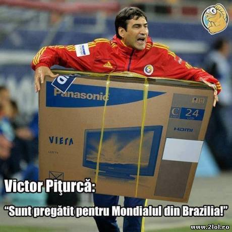 Pițurcă e pregătit pentru Mondialul din Brazilia poze haioase