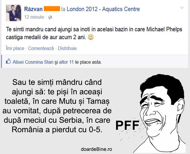 Te simți mândru când ajungi să poze haioase