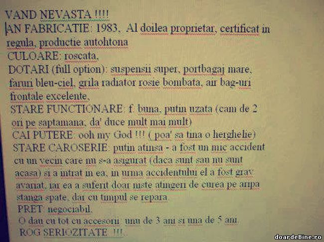 De ce își vinde omul nevasta poze haioase