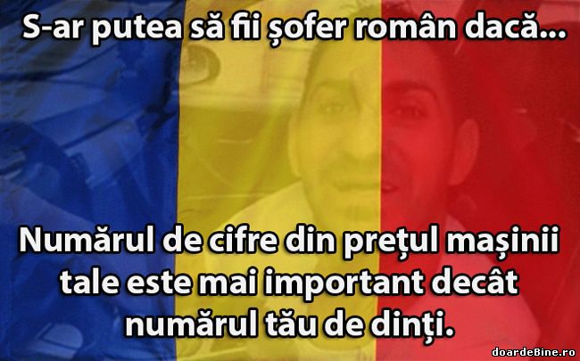 Prioritățile șoferului român poze haioase