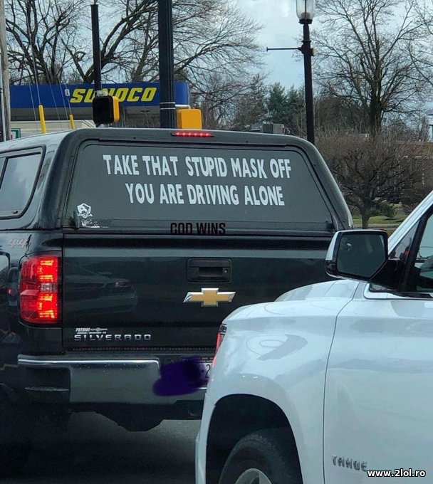 Take that stupid mask off poze haioase